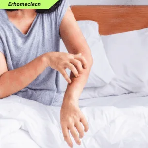 ilustrasi tanda-tanda kasur terkena tungau
