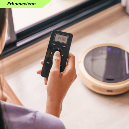 ilustrasi vacuum cleaner robot